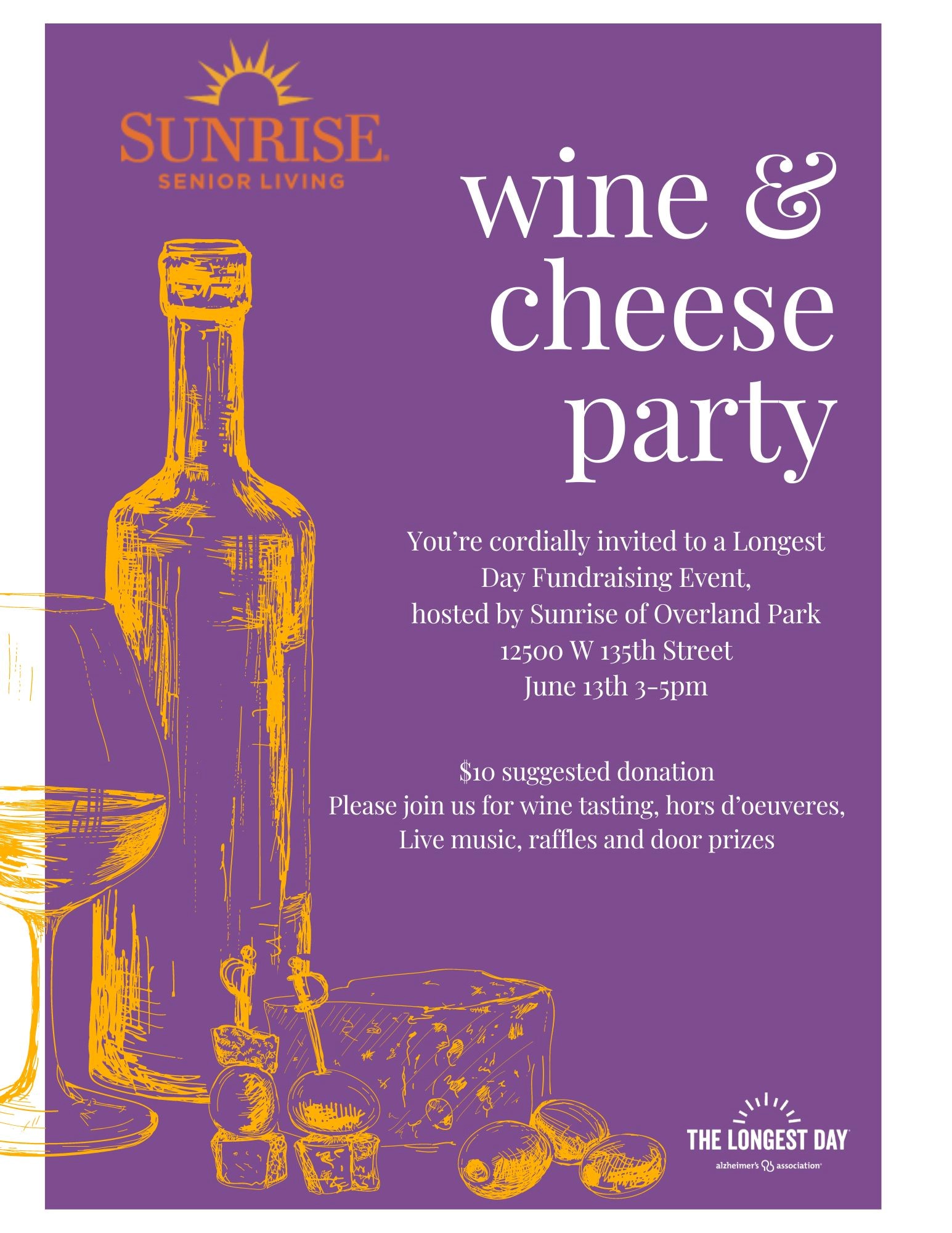 Wine & Cheese Party at Sunrise of Overland Park